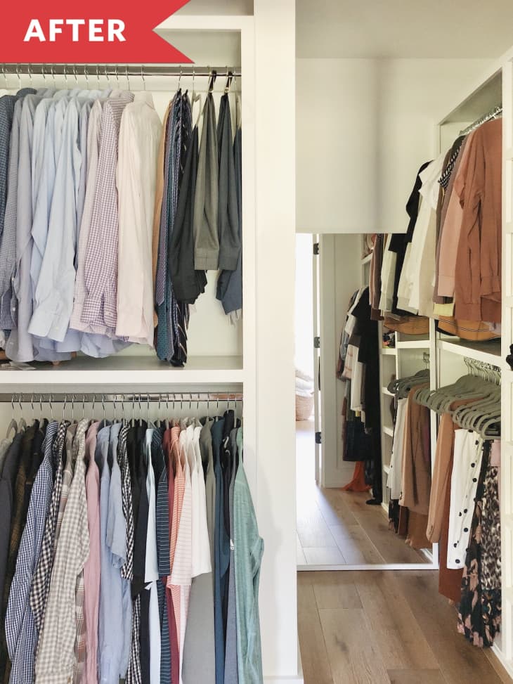 Organized Closet Redo Custom Master Closet Redo Apartment Therapy