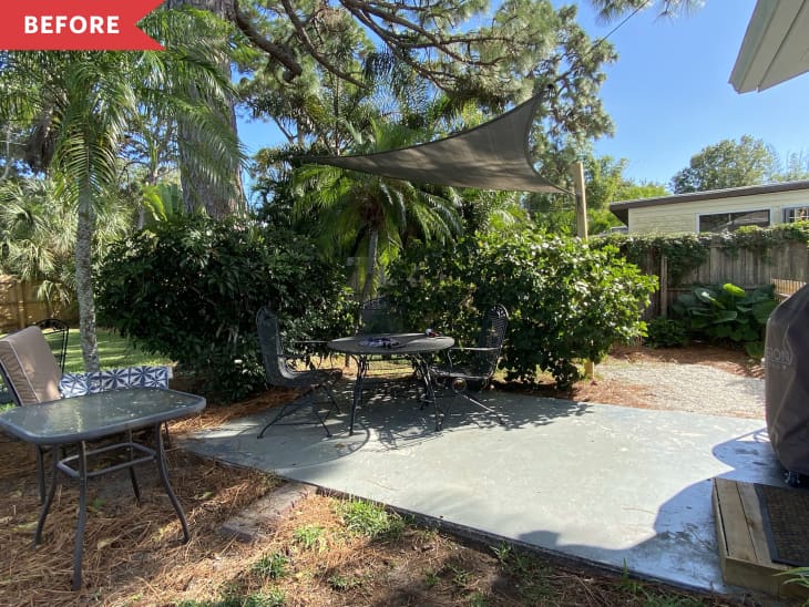 DIY Patio Redo with Painted Concrete Floor Apartment Therapy