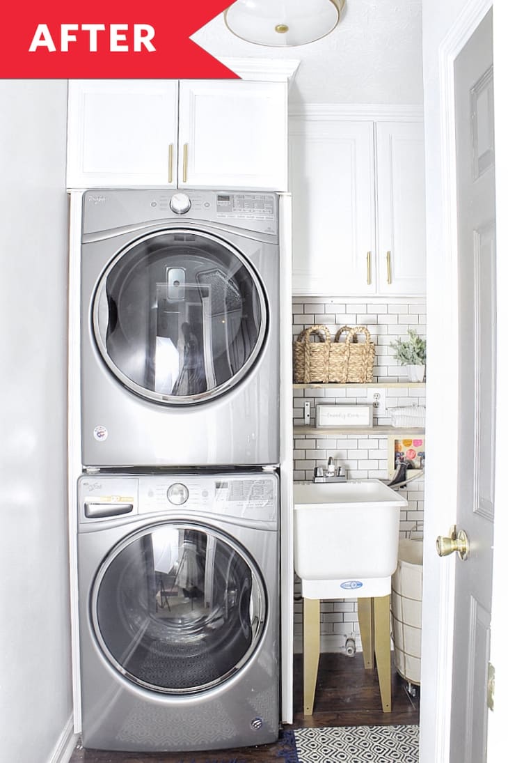 Laundry Room Redo DIY Custom Built-Ins | Apartment Therapy