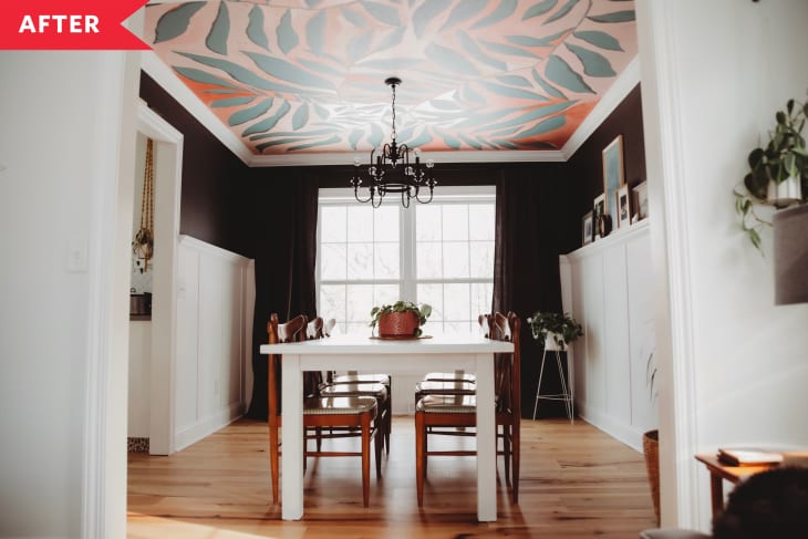 Renter-Friendly Ceiling Mural DIY Project | Apartment Therapy