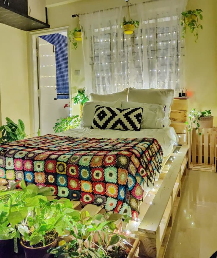 Diy bed shop frame wood pallets