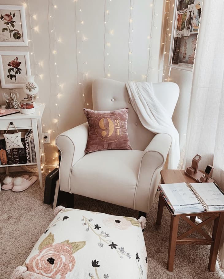 Diy comfy outlet reading chair