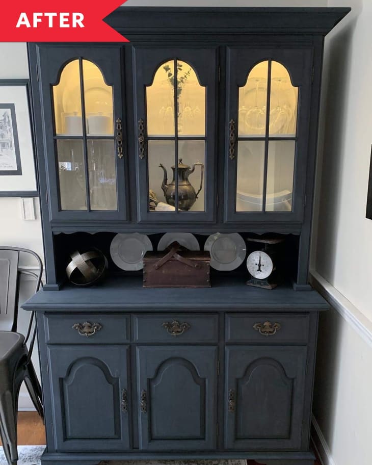 Dining Room Furniture Painted Makeover Inspiration Matte Black Kitchn