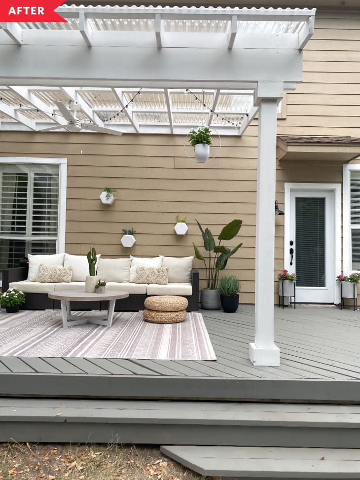 Gray Deck Redo with Boho Style | Apartment Therapy