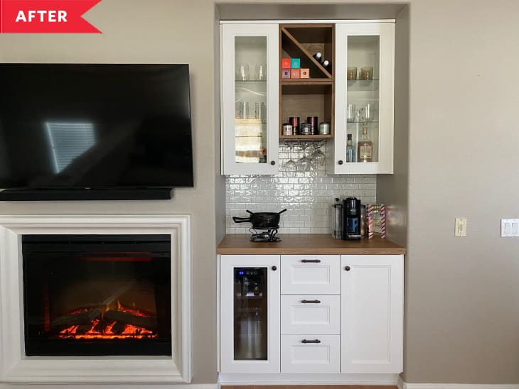 DIY Built-In Bar - IKEA Inspiration | The Kitchn