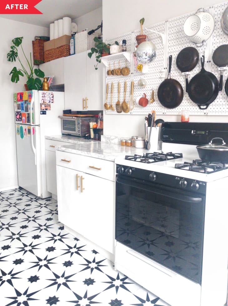 4 Renter-Friendly DIYs Made This Kitchen Look Brand New | Apartment Therapy - Luxury Apartment Community With Community Kitchen