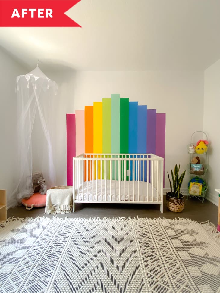 Rainbow Nursery Makeover Before and After Photos Apartment Therapy