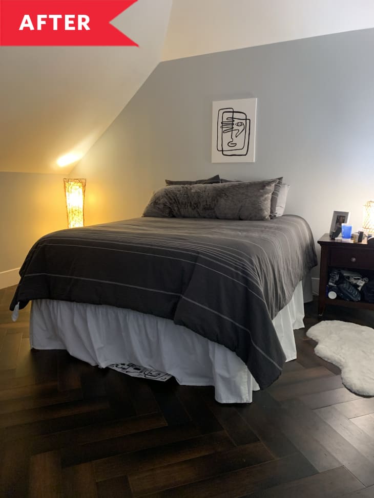 Unfinished Attic Redo Turned Bedroom | Apartment Therapy