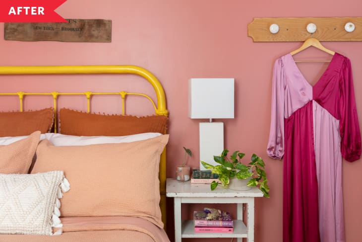 Pink Rental Bedroom Redo - Before and After Photos | Apartment Therapy