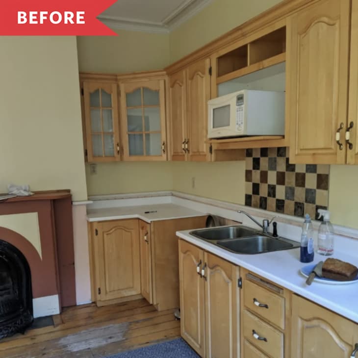 Blue and White Kitchen Renovation - IKEA with Before and After Photos ...