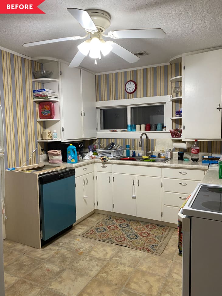 Blue Kitchen Redo - Before and After Photos | Apartment Therapy