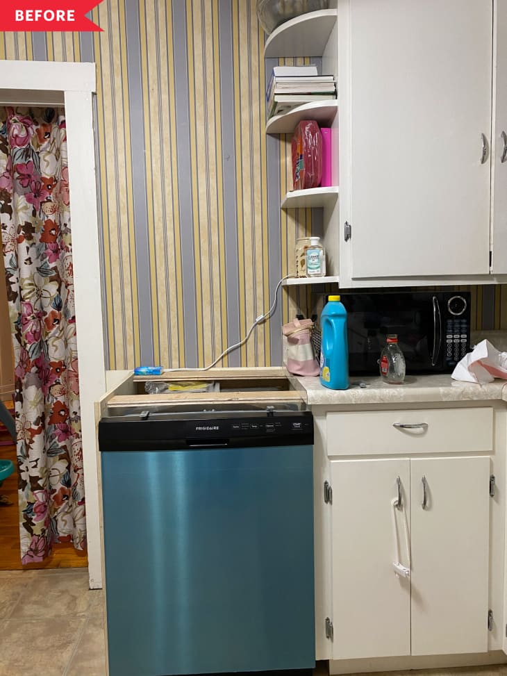 Blue Kitchen Redo - Before and After Photos | Apartment Therapy