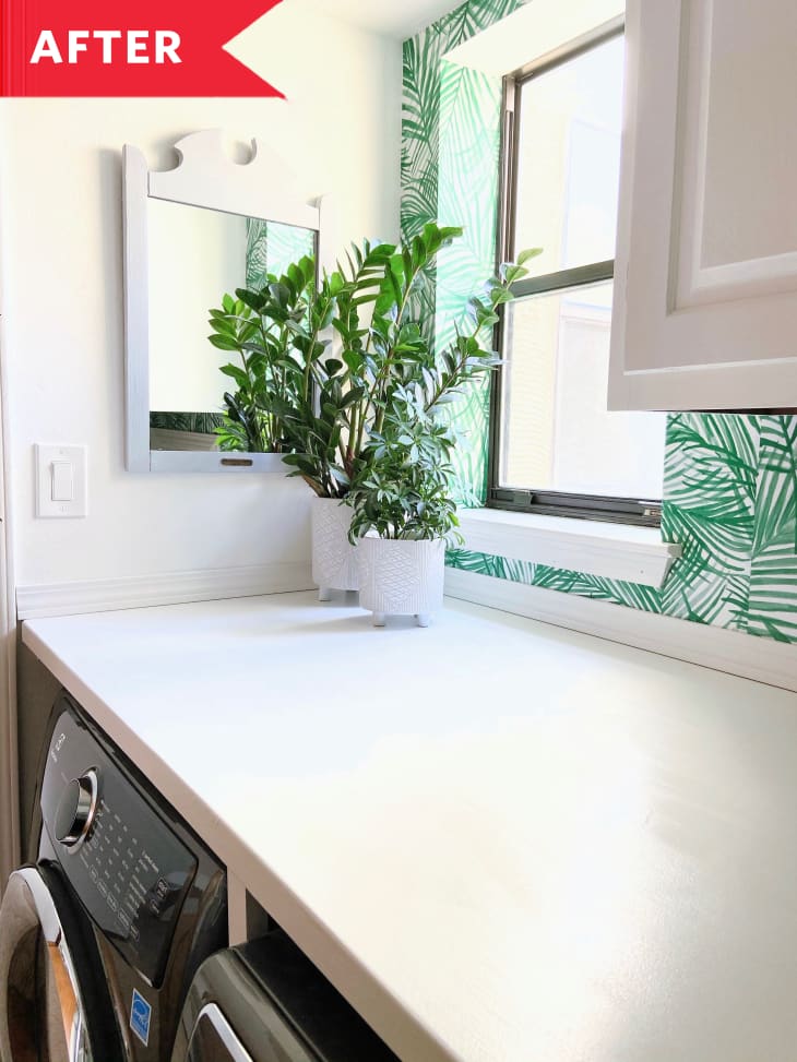 Budget-Friendly Laundry Room Redo - Before and After Photos | Apartment