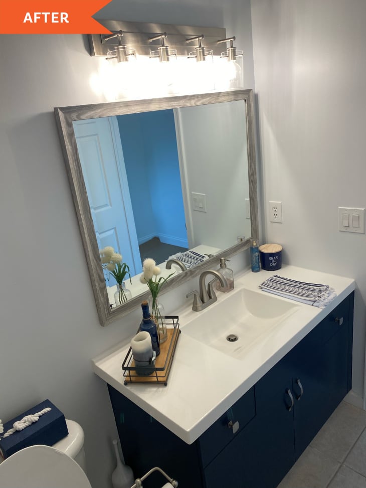 $1,000 Bathroom Refresh - Before and After Photos | Apartment Therapy
