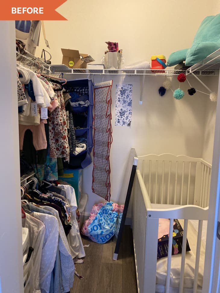 42 Square Foot Closet Turned Nursery Before and After Photos Apartment Therapy