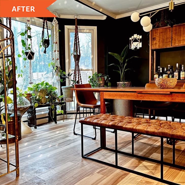 A Yellow Meditation Space Becomes a Stylish Dining Room For $1,000 - B ...