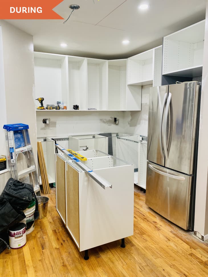 Gray IKEA SEKTION Kitchen Redo - Before and After Photos | Apartment ...