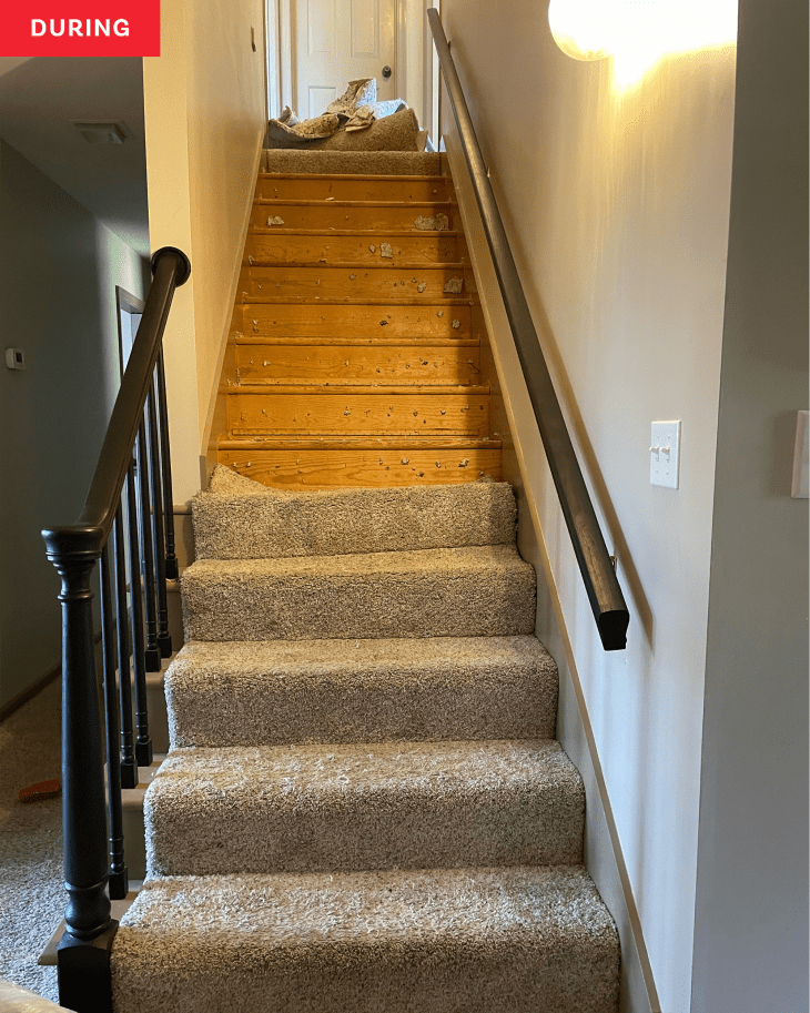 Modern sales carpet stairs