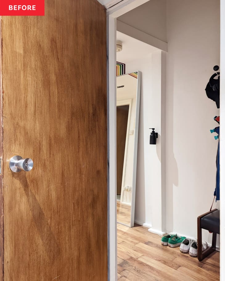 View of $46 Interior Door Refresh - Before and After Photos | Apartment Therapy