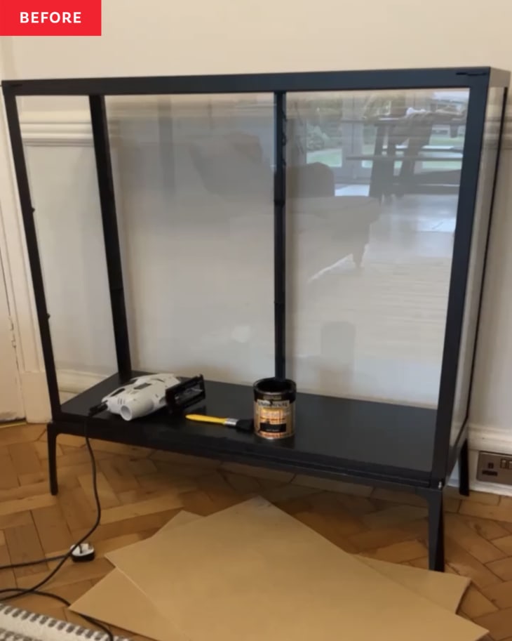Ikea milsbo clearance glass cabinet
