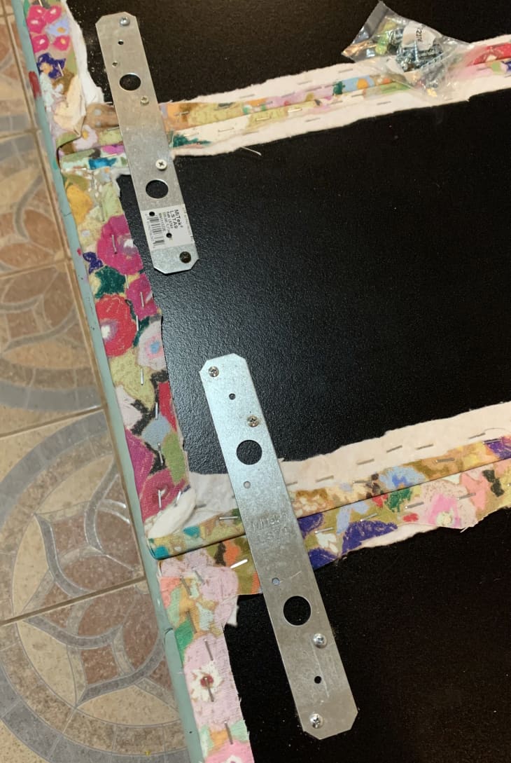 Upholstered Headboard Bookshelf Hack How To Step by Step Photos