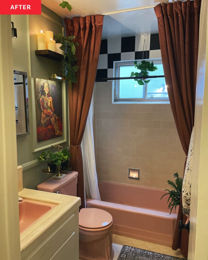 Pink 1950s Bathroom Redo Before And After Photos Apartment Therapy 