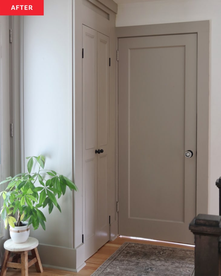 Bi-Fold Closet Doors Get a Custom Redo with a Luxe Look | Apartment Therapy