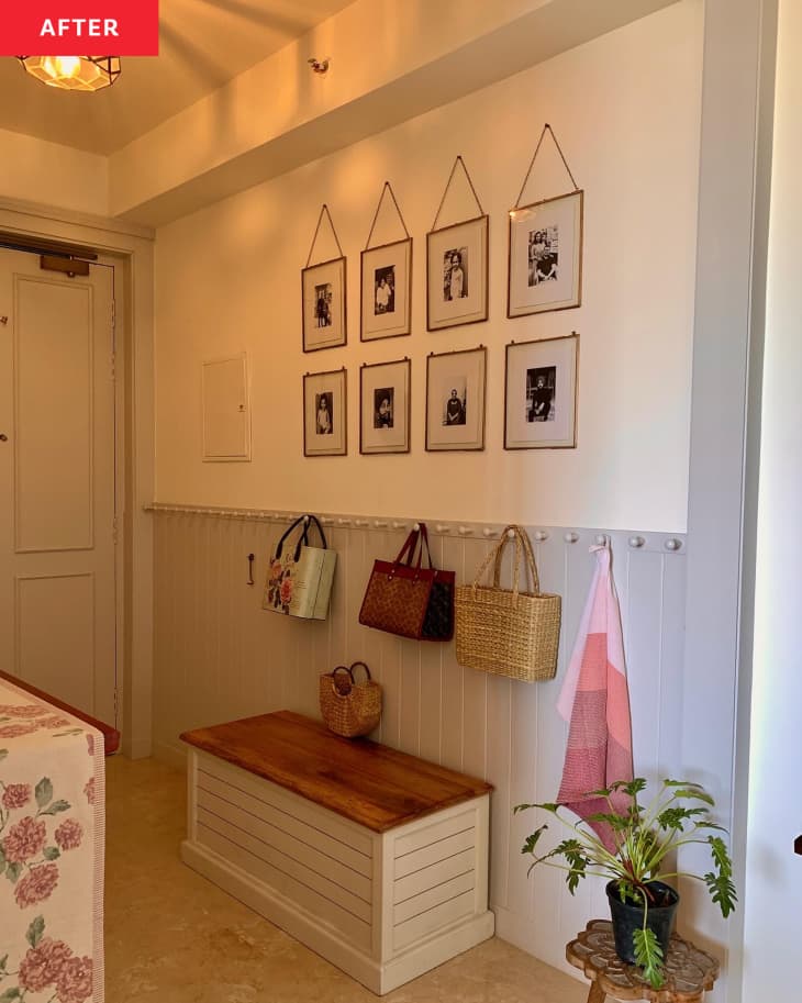 A Functional Entryway Redo for a Family - See Photos | Apartment Therapy - Endowed With Texture In Apartment Renovation
