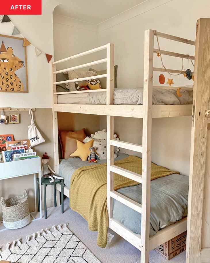 Before & After: A $450 DIY Bunk Bed for a Kid’s Room | Cubby