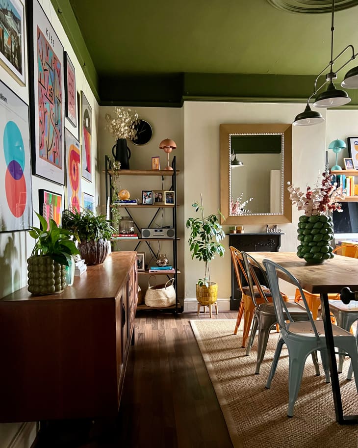 A Dining Room’s Makeover Packs a Design Punch on the Ceiling ...