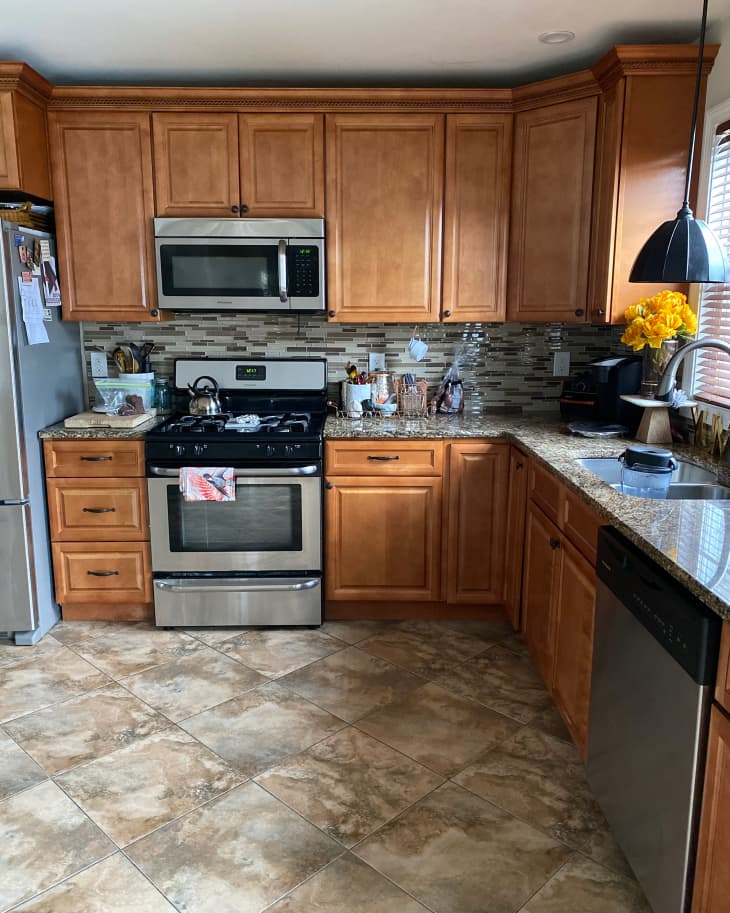 '90s Cabinets Get a Gorgeous Update in This Budget Kitchen Redo | The ...