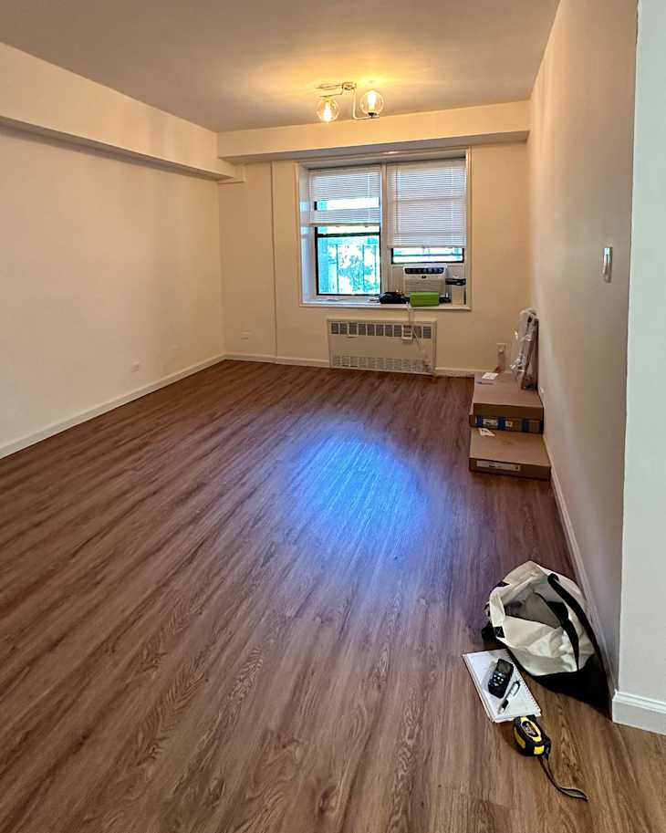 Image showcasing See a Broadway Performer Pink Living Room Makeover | Apartment Therapy