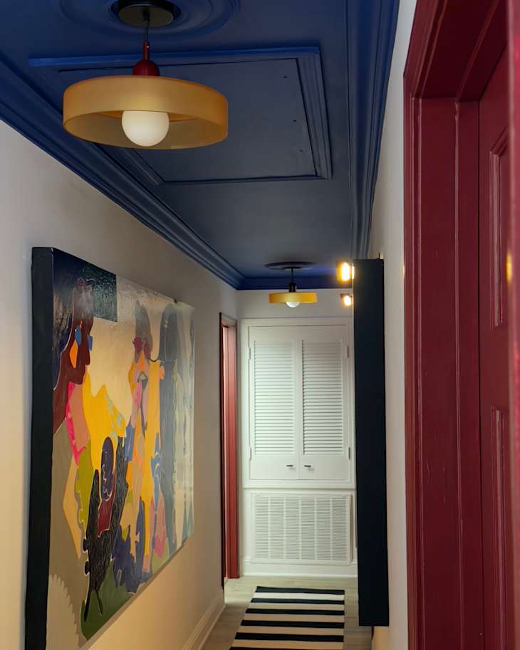 Stunning Striped Hallway Paintings image