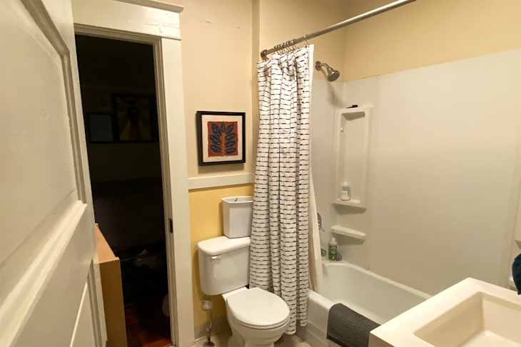 Curated visual reference: Innovating Apartment Bathroom Design Reference: A 1910S Jack And Jill Bathroom Got A Stylish And