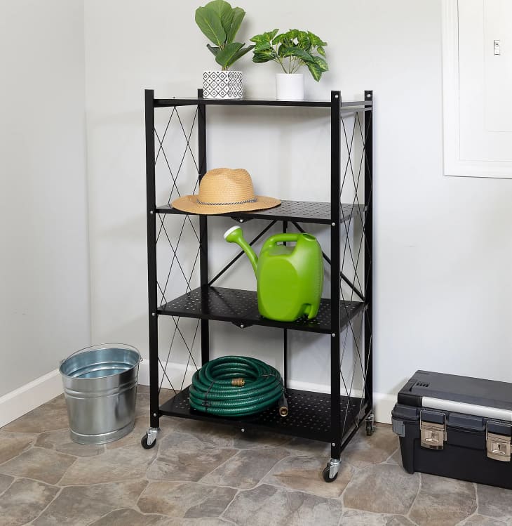 Honey-Can-Do Collapsible 4-Tier Metal Shelf: QVC Sale | Apartment Therapy