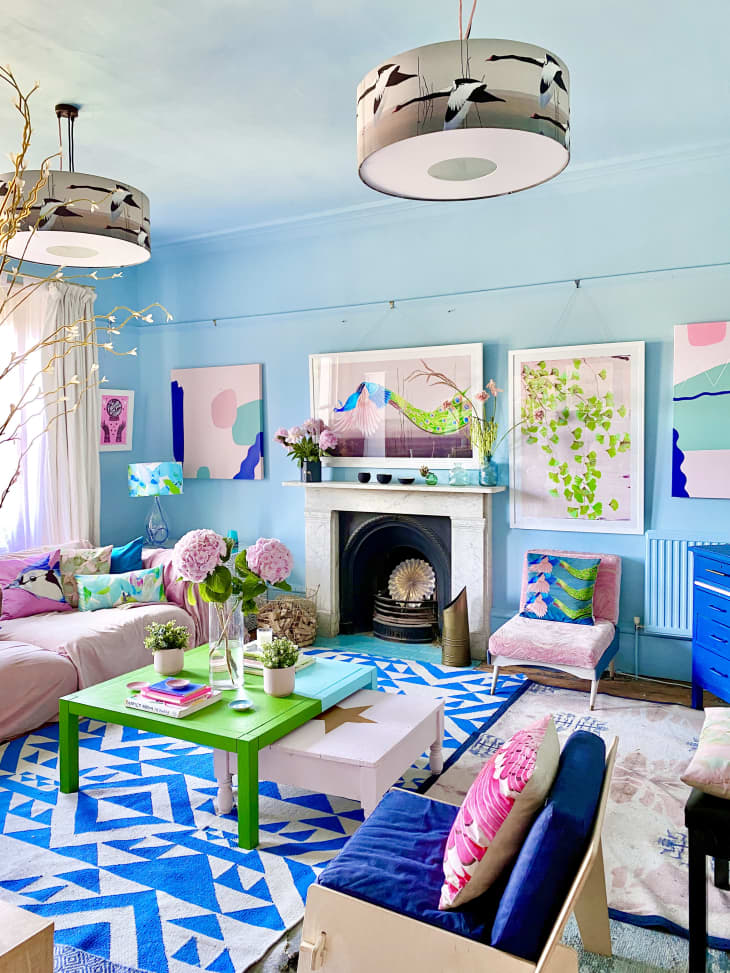 Anna Jacobs Colorful Rental UK Apartment Photos | Apartment Therapy