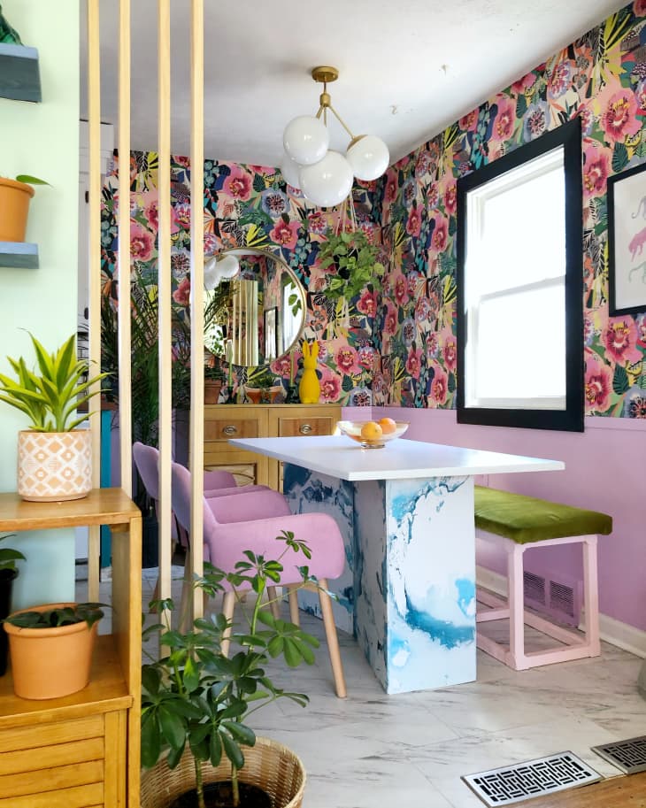 DIY Dining Nook, Colorful Murals, and Dreamy Patio in Omaha House ...