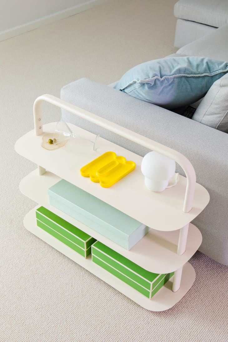 The Best Living Room End Table Just Might Be a Shoe Rack | Apartment ...