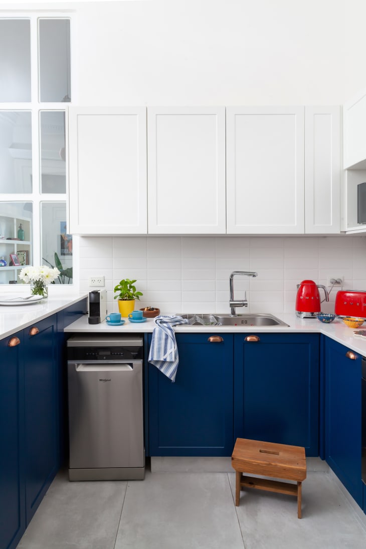 Buenos Aires Apartment With Blue Kitchen Cabinets | Apartment Therapy