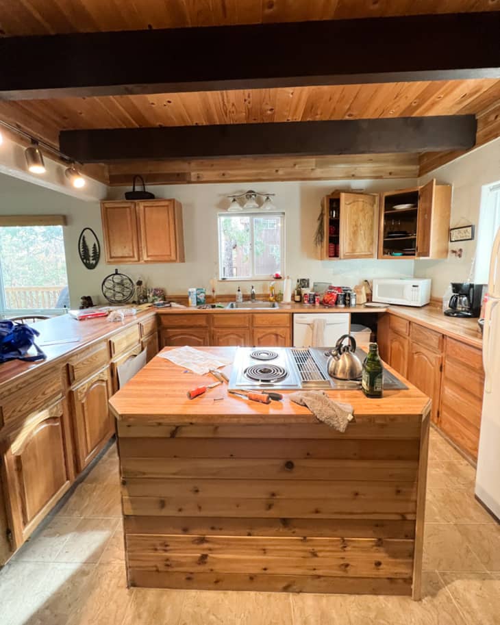 Curated visual reference: A Drab 1970S Kitchen Gets The Cutest Vintage Inspired Makeover Photo Inspiration