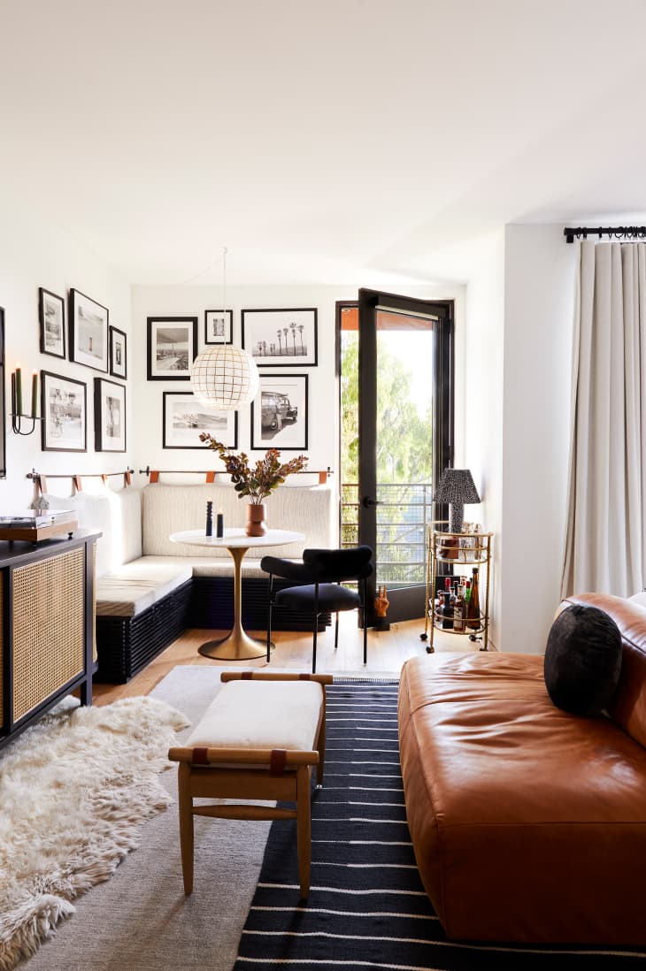 Photo inspiration: Visual Reference: Tour A Studio Apartment With DIY Dining Nook And Headboard