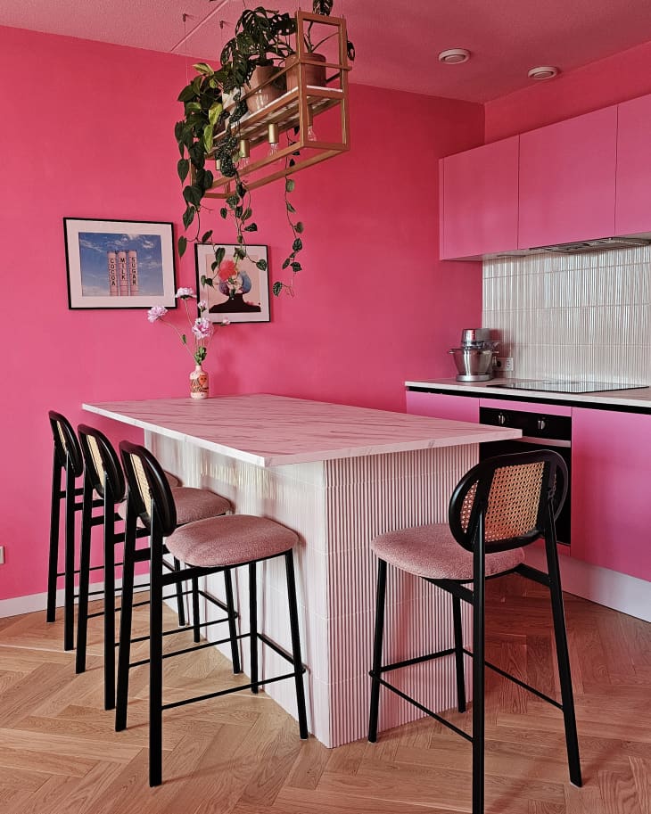 Tour an Amsterdam Apartment Painted Entirely in Hot Pink | Apartment ...