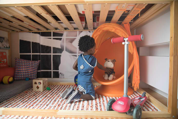 A Lofted Ball Pit Using the IKEA KURA Toddler Bed | Cubby