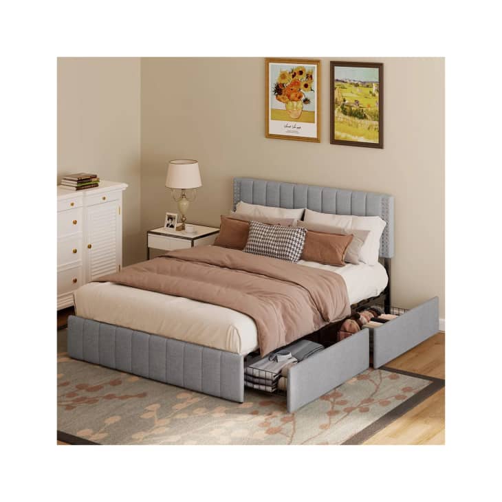 Bed platform store queen walmart