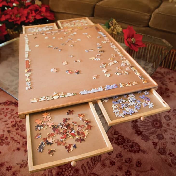 small puzzle table