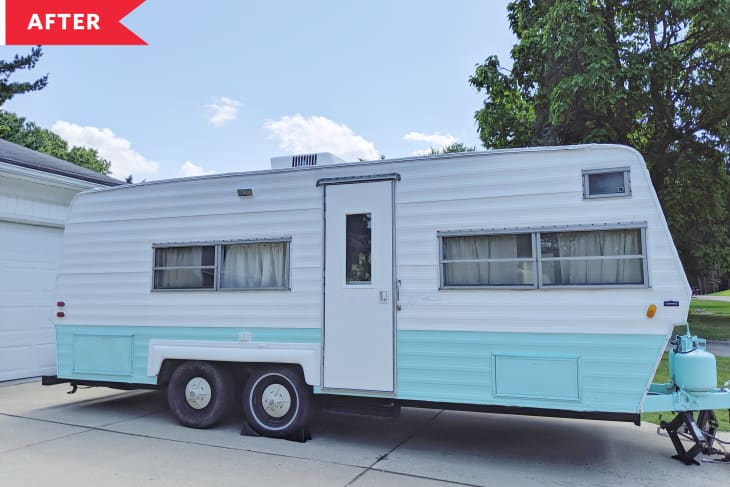 Before After Full Retro RV Remodel Photos | Apartment Therapy