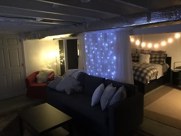 Cozy Basement Bedroom Makeover Reddit Cozy Places Apartment Therapy