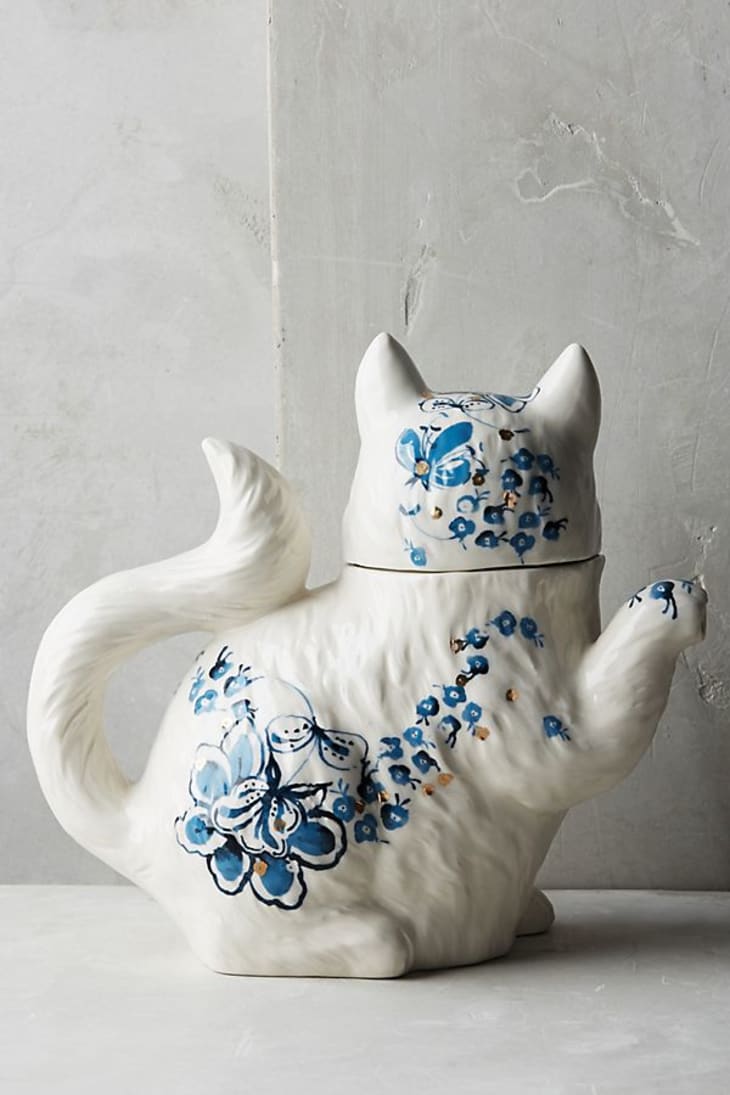 Anthropologie Cat Teapot Apartment Therapy