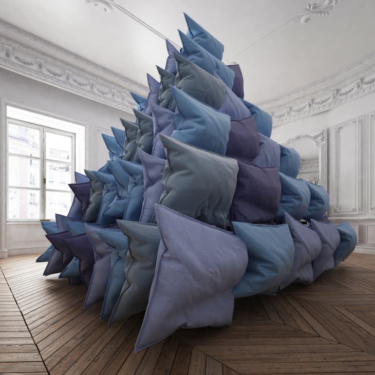 Pillow Sculpture Stay Home Covid Apartment Therapy