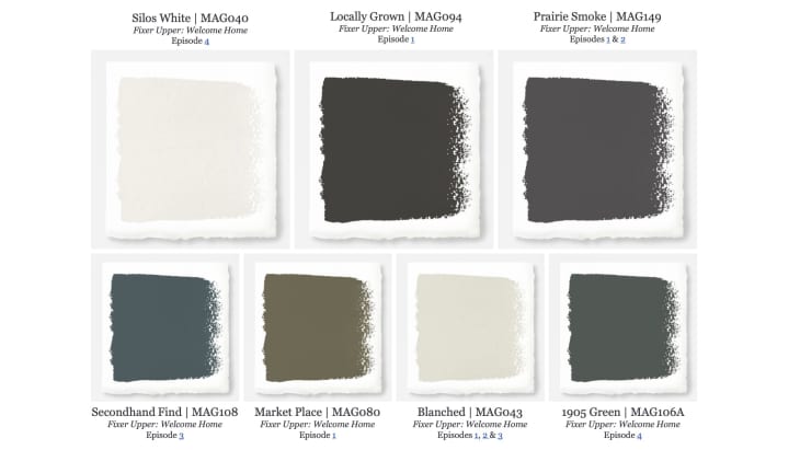 Fixer Upper Welcome Home Paint Colors by Joanna Gaines | Apartment Therapy